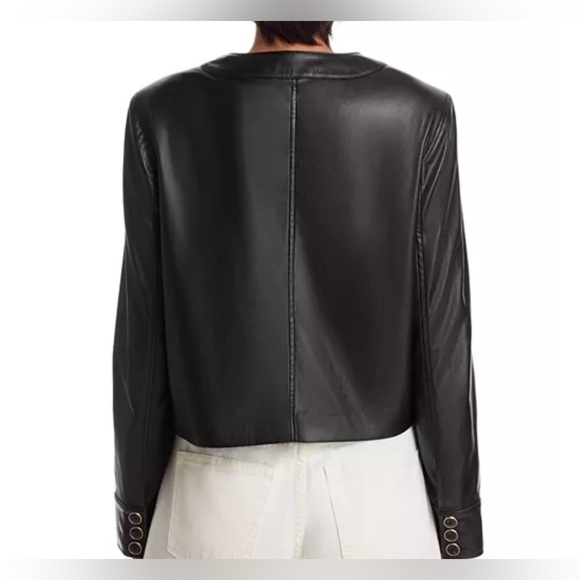 NWT Paige Verity Faux Leather Jacket Size S 🖤🖤🖤 - Picture 11 of 11